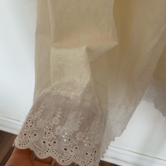 Christy Dawn Cream Lightweight Button-Front Dress - Picture 4 of 5